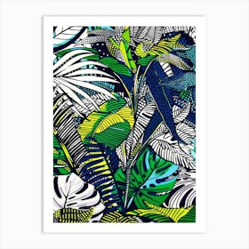 Tropical Leaves 186 Art Print