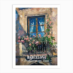 Mediterranean Views Barcelona 8 Art Print