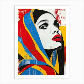 Muslim Woman, Pop Art Art Print