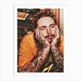 Post Malone art Art Print