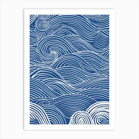 Sea Wave Pattern 1 Art Print