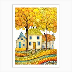 Autumn House Art Print