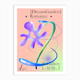 A Romantic Dream Garden Art Print