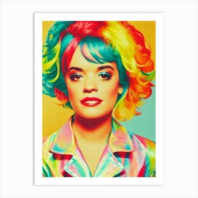Lily Allen Colourful Pop Art Art Print