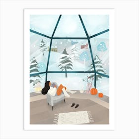 Winter Igloo Art Print