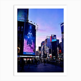 Billboard Awaiting Advertisement Installation Stands In Stark Contrast To An Urban Street Scene G (2) Art Print