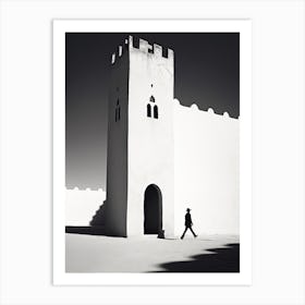 Marrakech, Morocco, Black And White Photography 1 Art Print