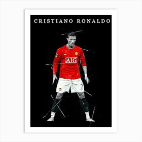 Cristiano Ronaldo Manchester United 1 Art Print