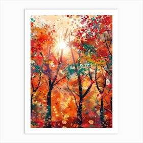 Autumn Trees 38 Art Print