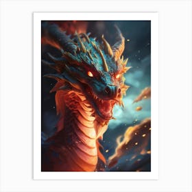 Dragon Hd Wallpaper Art Print