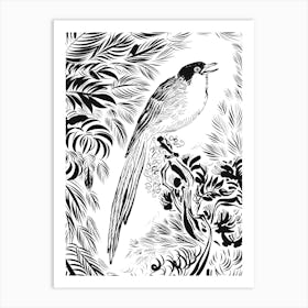 Bird In The Jungle Art Print