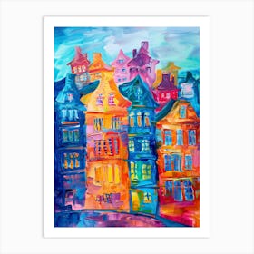 Colorful Houses 2 Art Print