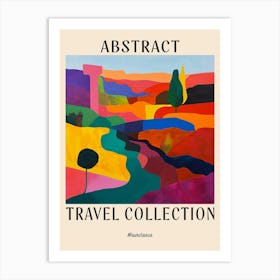 Abstract Travel Collection Poster Mauritania 1 Art Print