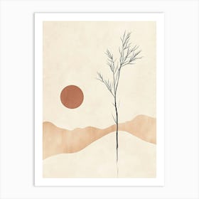 Tree In The Snow Art Print