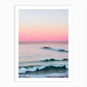 Folly Beach, South Carolina Pink Photography 1 Art Print
