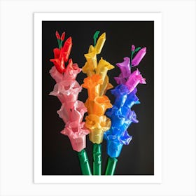 Bright Inflatable Flowers Delphinium 2 Art Print