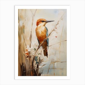 Bird Painting Kingfisher 3 Art Print