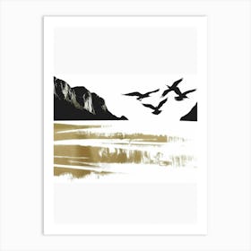 Birds In Flight 10 Art Print