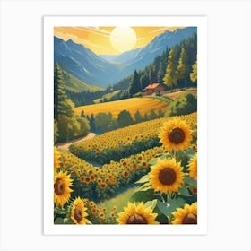 Sunflowers 16 Art Print