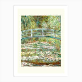 Bridge over a Pond of Water Lilies by Claude Monet Art Print Art Print