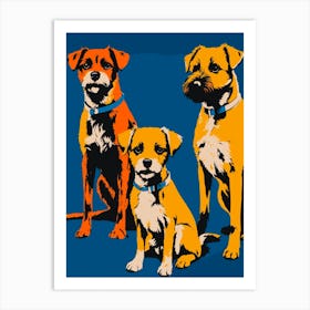 Three Dogs Art Print