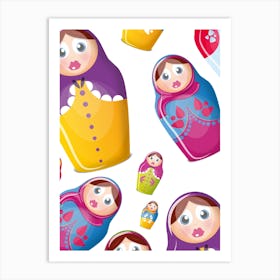 Matryoshka Dolls Art Print