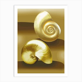 golden snails Art Print