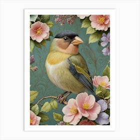 Little Floral Bird no2 Art Print