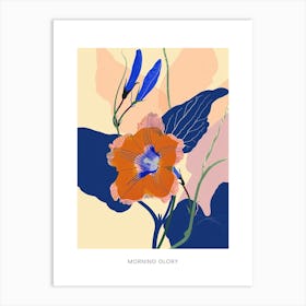 Colourful Flower Illustration Poster Morning Glory 3 Art Print