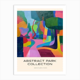 Abstract Park Collection Poster Ibirapuera Park Buenos Aires Argentina 1 Art Print