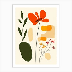 Abstract Floral Painting 50 Art Print