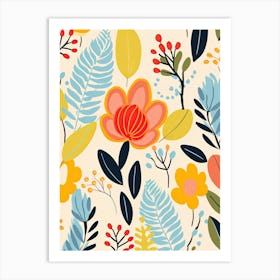 Petal Waltz; Matisse Style Vibrant Ballet Art Print