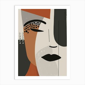 Abstract Face 13 Art Print