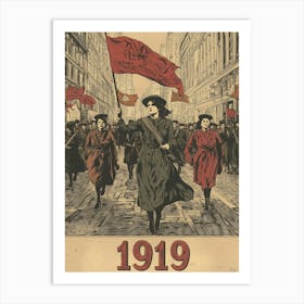 Aihrgdesign A Vintage Activist Poster Celebrating Womens Suff 286785a1 4c2f 43db A656 A58954ee848a 0 Art Print