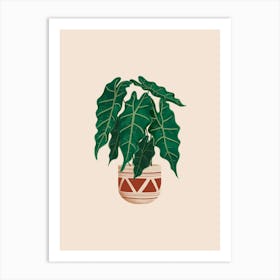 Alocasia Polly Plant Art Print