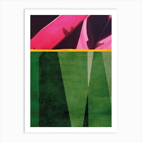 Green And Pink Vibrant Art Print Art Print