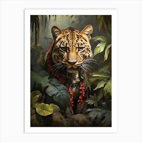 Jaguar In The Jungle art print Art Print