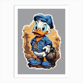 Donald Duck 4 Art Print