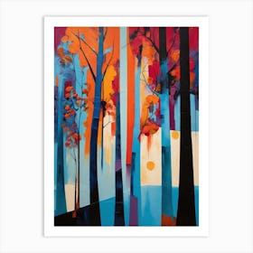 Autumn Trees Art Print