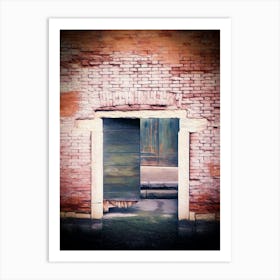 Broken Wooden Door Venice Art Print