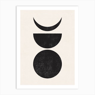 Moon Phase Art Print
