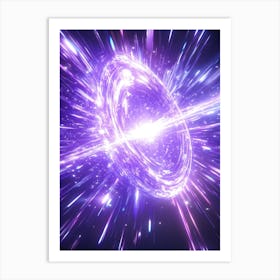 Purple Ring Of Light Art Print