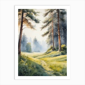 Shadows Of The Grass And Trees Art Print