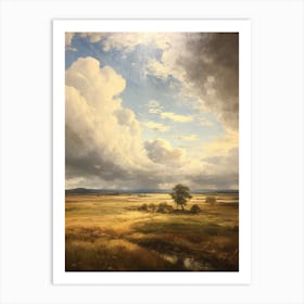 'Clouds Over A Field' Art Print