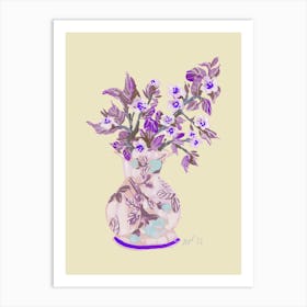 Apple Blossom Violet Art Print