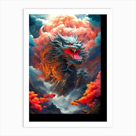 Dragon In The Sky 8 Art Print