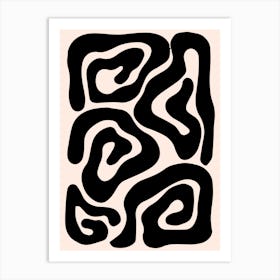 Black And White Swirls Art Print