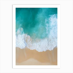 Aerial View Of A Beach 134 Art Print