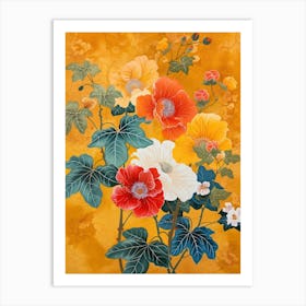 Great Japan  Hokusai Botanical Japanese 5 Art Print