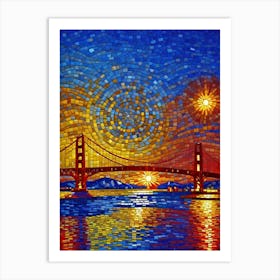 Golden Gate Bridge Greeting Card Art Print